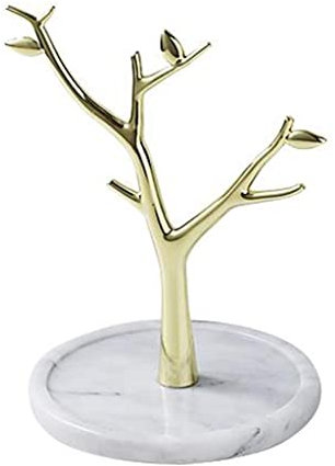 Msuiiixcccc Tours à Bijoux Porte-Bijoux Porte-Bijoux Porte-Bijoux Porte-Bijoux en marbre Porte-Bijoux Porte-Bijoux Présentoir à Bijoux (Blanc 13.821.9cm)