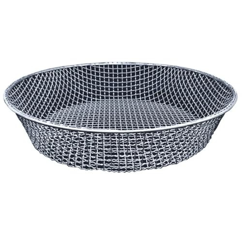 ATUMY Sandsieb Rundes großes Sieb für verzinkte Eisenerz-Gartensandsiebe Haushalts-Industriesieb-Ersatzwerkzeuge Sieb, Erdsieb(43cm-5mm)