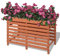 KLYEON Fioriera 100x50x71 cm in Legno,Cassetta portafiori in Legno massello per Giardino, orto e Balcone Elegante e salvaspazio Vasi e fioriere