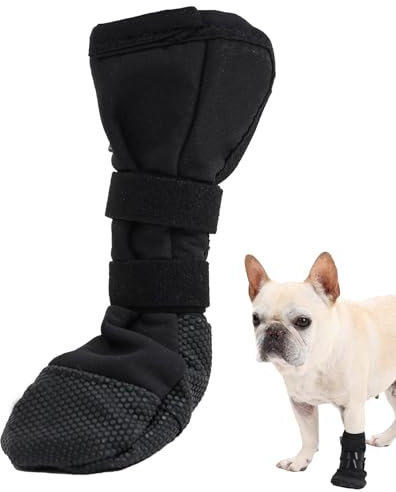 Dog Paws Recovery Shoe,Hundeschuhe zur Erholung,Hundeschuhe Pfotenschutz,Haustierwunden Verhindern Lecken,Atmungsaktiv,Weich,Biss,Nässe Und Infektion,Waschbar Und Wasserdicht Für Postoperative (M)