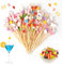 150 Stück Spieße Fingerfood, Schmetterlinge Schaschlikspieße holz, 12cm Cocktail Deko Sticks, Bunt Herzen Cocktailspieße, Fasching Party Cocktail Zahnstocher für Bar Geburtstag Obst Schaschlikspieße