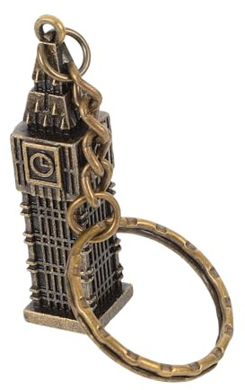 ULTECHNOVO Metall Schlüsselanhänger London Uhr Legierung Detailreich Robust Reise Schmuck Anhänger Für Taschen Und Schlüssel