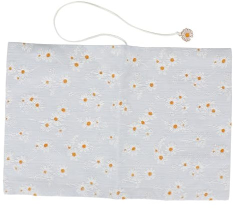 5 Piezas Libro de Tela Margaritas Cubierta Decorativa y Reutilizable de Libros Lavable para Notas y Agenda Escolar