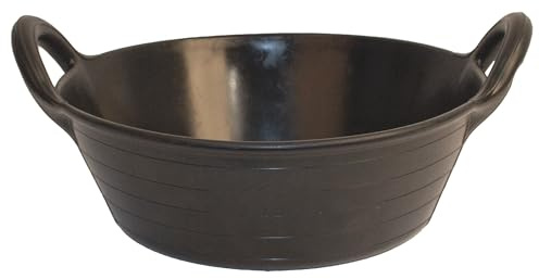 Red Gorilla Flexible Rubber Type Small Shallow Tub Utility Feed Skip Wide Design Multi Purpose Easy Clean for Animal Feeding Garden Stable Building Site Eco Friendly Produced in UK 11 Litre Capacity