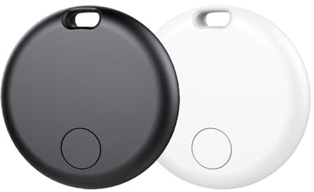 Smart Tracker Tag Android, Bluetooth Schlüsselfinder kompatibel mit Google Find Hub (NUR Android), Air Tracker Tag Schlüsselanhänger für Koffer, Schlüssel, Gepäck (2er-Pack)