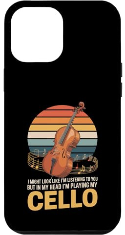 Hülle für iPhone 12 Pro Max Cello-Musiker-Musik