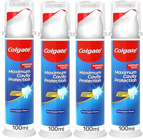 Colgate Maximum Cavity Protection 100ml Toothpaste Pump Pack of 4.
