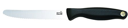 Kitchen Devils 1000775 Lifestyle Tomato Knife , Black , 30.5x8.5x2 cm