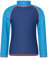 Mountain Warehouse Kids Rash Vest - UV Protection Rash Guard, Long Sleeves Childrens Rash Shirt, Flat Seams, Quick Drying, Stretch Fabric - Ideal for Swimming, Blue Kids Size 11-12 Years
