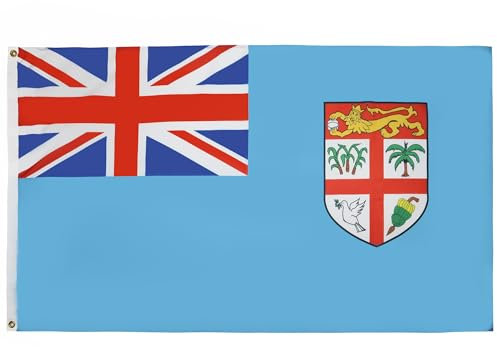 AZ FLAG - Flagge Fidschi - 150x90 cm - Republik Fidschi Fahne 90 x 150 Cm Feiner Polyester - Flaggen
