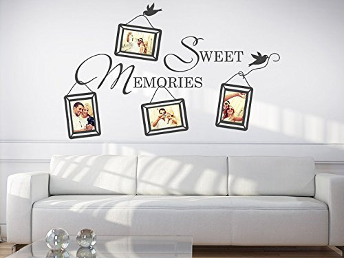 KLEBEHELD® Wandtattoo Fotorahmen Sweet Memories