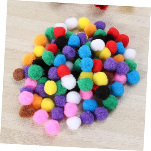 Pompons Pompon 10mm 50stk Bommel Nähen Tilda Basteln Borte Rot Rund für Schmuck Baumwolle (Mix)
