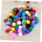 Pompons Pompon 10mm 50stk Bommel Nähen Tilda Basteln Borte Rot Rund für Schmuck Baumwolle (Mix)