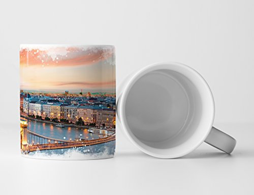 Eau Zone Fotokunst Tasse Geschenk Budapest – Parlament