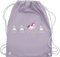 Turnbeutel Rucksack - Beruf und Job Geschenke - Krankenschwester Einhorn - Unisize - Pastell Lila - frischexamimierte krankenschwestern stoffrucksack abschied baumwolltasche sporttasche
