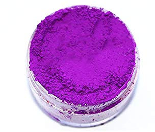 KandyDip Effektpigment NEON VIOLETT Flourescent FLUORESZIEREND Farbpulver Pigment für Epoxidharz Autolack Sprühfolie Pigmente Aquarell Seife Powder (25 Gramm)