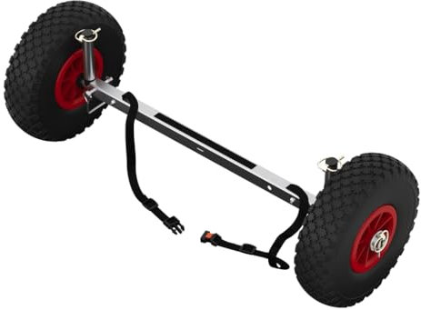 Edelstahl SUP-Räder Stand Up Paddle Board Wheels Transport-Wagen UP260, schwarz/rot