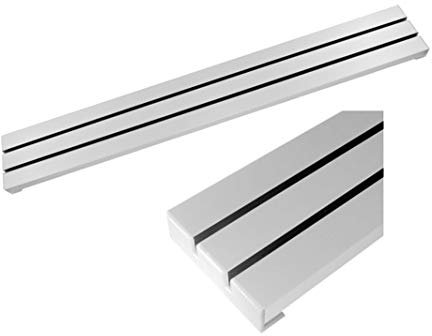 Rejilla de aireación lama ancha altura 85 mm (3 lamas) (900, Blanco brillo)