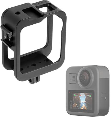 Accessories for Gopro Max Aluminum Alloy Case, Frame Protector Housing Shell with Hot Shoe Interface Compatible GoPro MAX Official Replacement Protective Lense