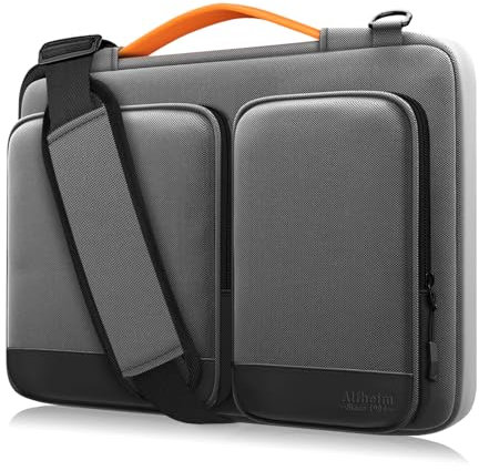 Alfheim 14-14.2 inch Laptop Case Sleeve, Waterproof Shock-Resistant Lightweight Shoulder Bag, 360° Protective Notebook Briefcase Compatible with 14.2 15.4 inch MacBook Pro USB-C A2442