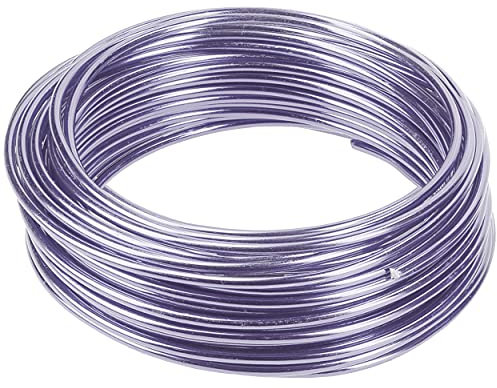 mumbi 31575 10m Basteldraht 3mm Flieder, Aluminium, 10 Meter