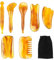 Gua Sha Schab Massagewerkzeug 7 Stück Harz Gua Sha Brett, Gua Sha Stein Kratzmassagewerkzeug Gua Sha Scraping Tool für Gesicht Körper Arme Beine Rücken