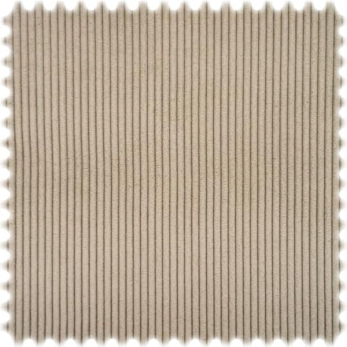 Cord Samt Möbelstoff Pana Beige mit Fleckschutz
