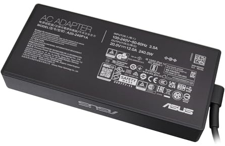 Asus 0A001-00970300 Original Cargador 240 vatios | filos para TUF FX505DV, Gaming A16 FA617XT, F15 (FX507ZI), ZenBook Pro 15 UX582LR, GU603ZI