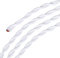 sourcing map Cable trenzado cubierto de tela 2 núcleos 18AWG 5m/16.4ft cable eléctrico de tela tejida vintage para proyecto de bricolaje de luz colgante, blanco