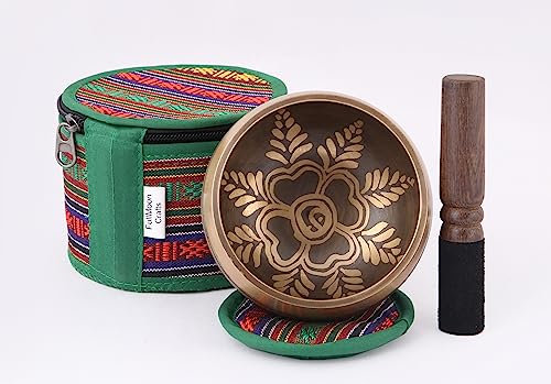 Full Moon Craft - Juego de cuencos tibetanos en espiral para yoga, meditación, atención plena, fácil de aprender y el mejor regalo