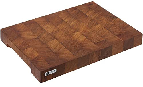 Eden Luxuriöses Handgefertigtes Schneidebrett 37x27 cm EQP006-3727 Iroko-Holz