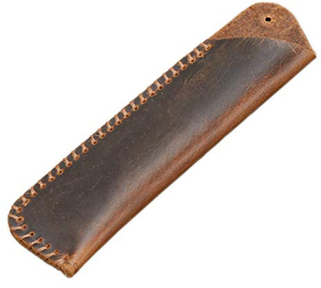 Leather Pen Case Holder Handmade Crazy Horse Leather Fountain Pen Pouch Protective Sleeve Cover for Ballpoint Pen, Stylus Touch Pen