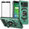 Ailiber Case for Cricket TCL ION Z, TCL ION Z Phone Case with Screen Protector, Ring Kickstand for Magnetic Car Mount, Military Grade, Heavy Duty Shockproof Rugged Protective Cover for TCL IONZ-Green