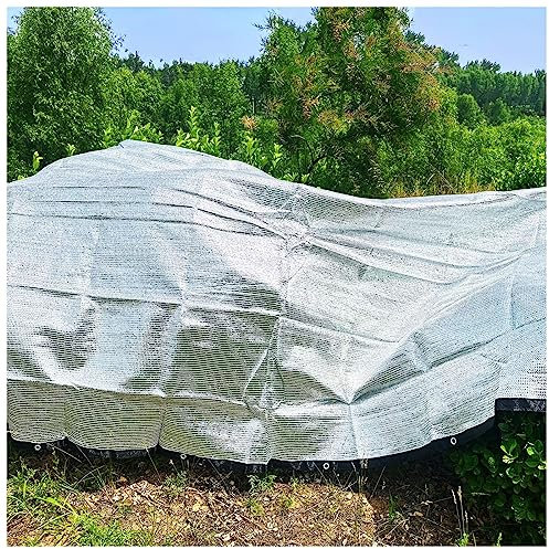 Rete di Protezione Solare in Alluminio 85% Rete Ombreggiante Tessuto Protezione UV Tela Riflettente Telo Parasole Vela Ombreggiante Traforata per Auto, Serre, Giardino, Campeggio (Size : 3x5M)