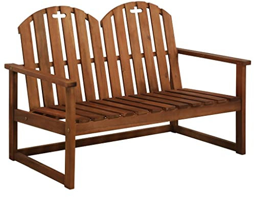 BIGBARLEY Terrassenbänke, Gartenbänke, Außenbänke, wetterfeste Sitzmöbel,Gartenbank 110 cm Massivholz Akazie