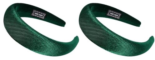 Haarreif Geflochten Samt Haarreif Samt Samt Haarreif Haarreifen Damen Samt Haarreif Dirndl (grün dick)
