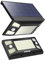 intelamp Lampe solaire Extérieur,4000mAh 1300LM Projecteur Solaire Haute Luminosité, Lumiere Solaire Exterieur à 3 Modes et Deux Capteur de Mouvement,IP65 étanche pour jardin, garage, allée