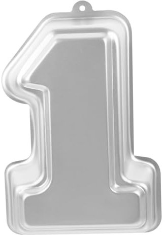 PRETYZOOM 1 Cake Mold Baking Tray Baking Pans Cake Pan Roaster Pan Kitchen Baking Small Baking Mold Number Cake Tins Cake Model DIY Cake Model Baking Tool Aluminum Alloy Small Cake Daily Use
