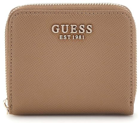 GUESS Laurel SLG Small Zip Around Wallet Dark Taupe