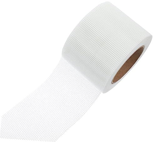 BUGUUYO Glasfaserband Ecke Klebstoff Wandreparaturset Überstreichbares Spannungsrissband für Wände nahtabdichtungsband nahtdichtband Rissband für Trockenbauwände Wand Riss Klebeband Weiß