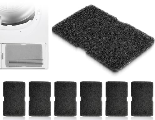 AOYEGIC 6 pezzi filtro asciugatrice,parti di ricambio spugna filtro,filtro spugna 2964840100,Compatibile con Beko asciugatrice a pompa di calore,Compatibile con Grundig asciugatrice(240 * 155 * 10 mm)