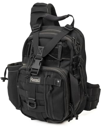Magforce Taktische Sling Bag – Mini Schulterrucksack für Reisen, MOLLE-kompatibel, Leichtes Nylon, Große Kapazität, Mehrere Fächer mit Gurt
