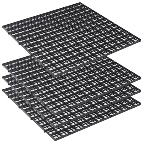 4 Stück Aquarium-Trennwand für Aquarien, Eierkisten-Trennwand, Kunststoff-Gitter-Trennwand, Aquarium-Filter, Trennwand für Pflanzen, Fische, 30 x 30 cm