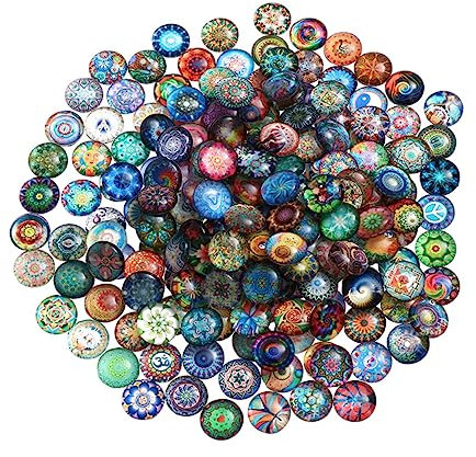 DIYEAH 50stücke Runde Patches Schmuck Handwerk Edelstein Patches Diy Materialien Für Kreative Dekorationen Und Bastelprojekte