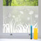 Zindoo Fensterfolie Blickdicht Löwenzahn Sichtschutzfolie Fenster Statische ohne Klebstoff Milchglasfolie Anti-UV Geeignet für Badezimmer, Büro Wohnzimmer, Umkleide 75 x 200 cm