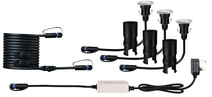 Paulmann 94907 Plug & Shine LED Bodeneinbauleuchte Floor IP67 3000K 3x2,5W 30VA Edelstahl