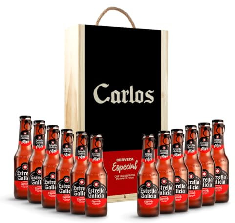 Caja Regalo Personalizada Cerveza 12 Botellines Regalo Hombre Padre Día del Padre Cumpleaños
