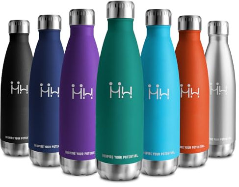 Bottiglia Termica 750ml, Borraccia Riutilizzabile, Borraccia Acciaio Inox, Isolamento Doppia Parete, Senza BPA, a Prova di Perdite, Borraccia Termica per Bambini, Adulto, Scuola, Sport e Outdoor