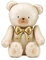 XXL Folienballon Teddybär Creme selbststehend Luftballon Bär Babyparty Baby Geburtstag Mädchen Junge Geschenk Geburt Kinderzimmer Kindergeburtstag