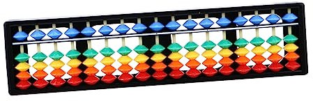 HEMOTON 1pièce Abacus Rangées pour Outil Éducatif De Mathématiques avec Perles pour Apprentissage Et Décoration De Bureau